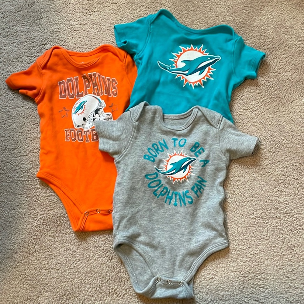 Miami Dolphins onesies